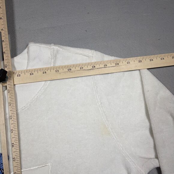 Vintage Disney Sweatshirt Women Large Fleece White BIG‎ M Mickey - Picture 8 of 13